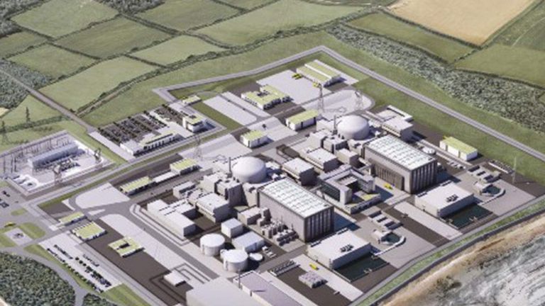 Hinkley Point nuclear plant CGI picture