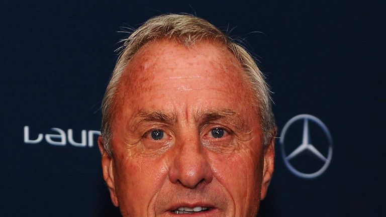 Johan Cruyff attends the 2014 Laureus World Sports Awards