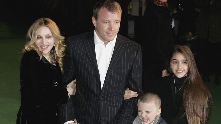 Madonna, Guy Ritchie, Rocco and Lourdes