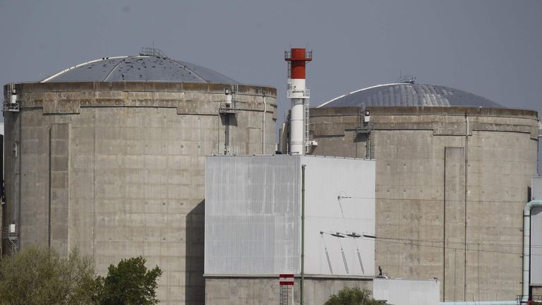 A view of France's oldest Electricite de France (EDF) nuclear power station is seen in Fessenheim near Colmar