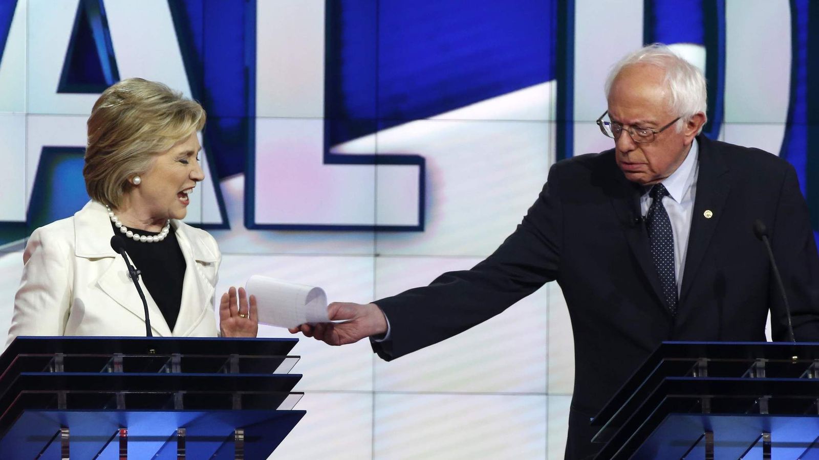 Clinton And Sanders In Angry TV Debate | US News | Sky News