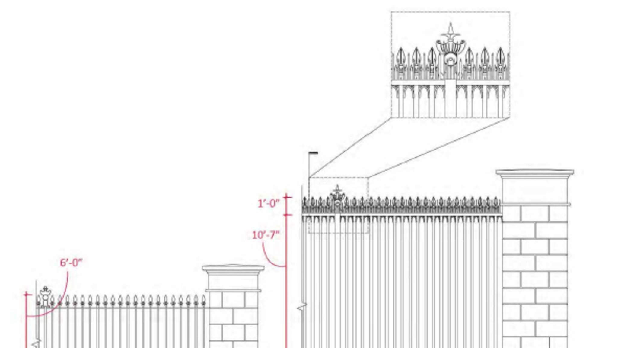 White House Fence Height To Double Under Plan US News Sky News