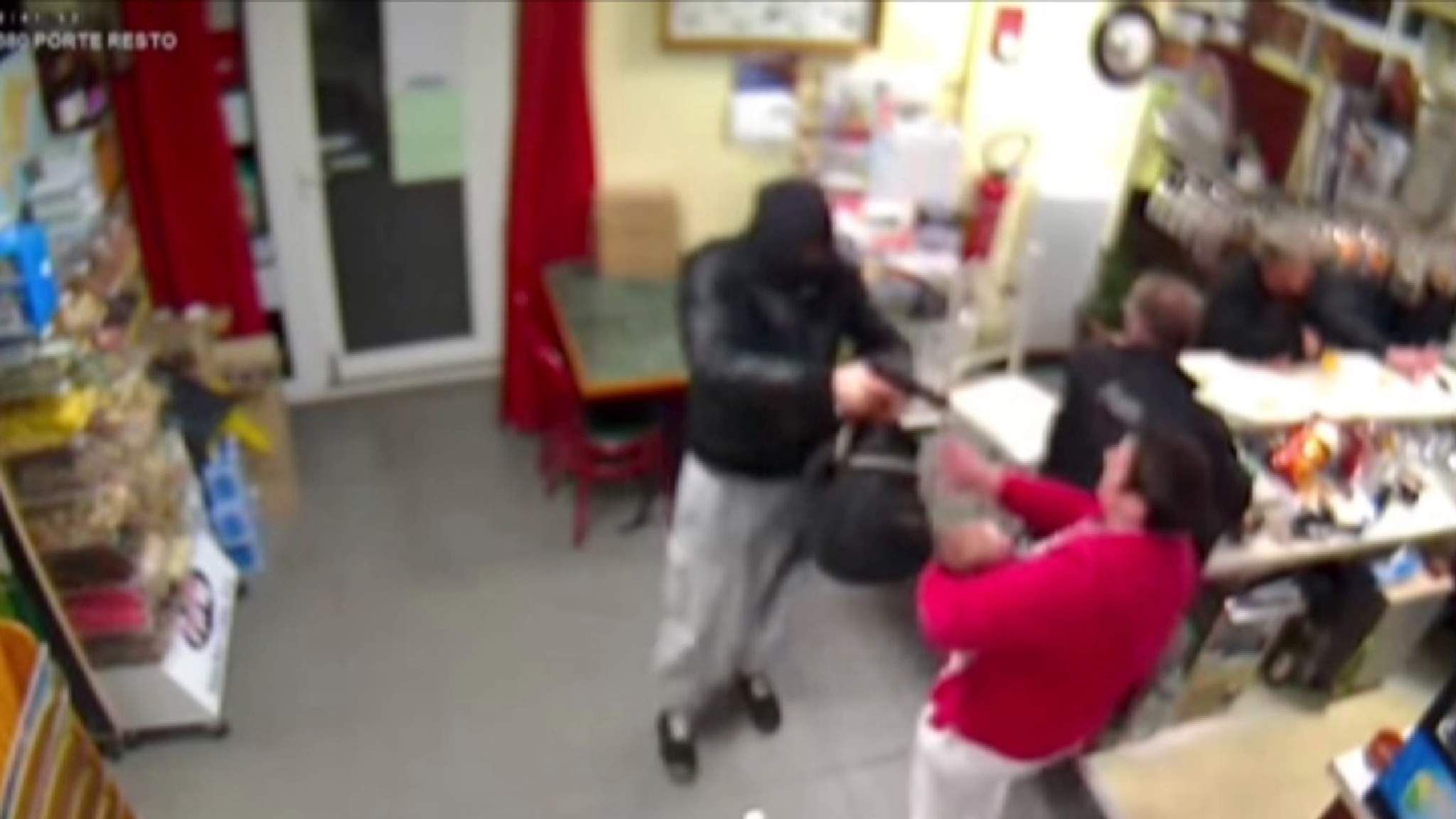 Bar Owner With Baby Fights Gunman