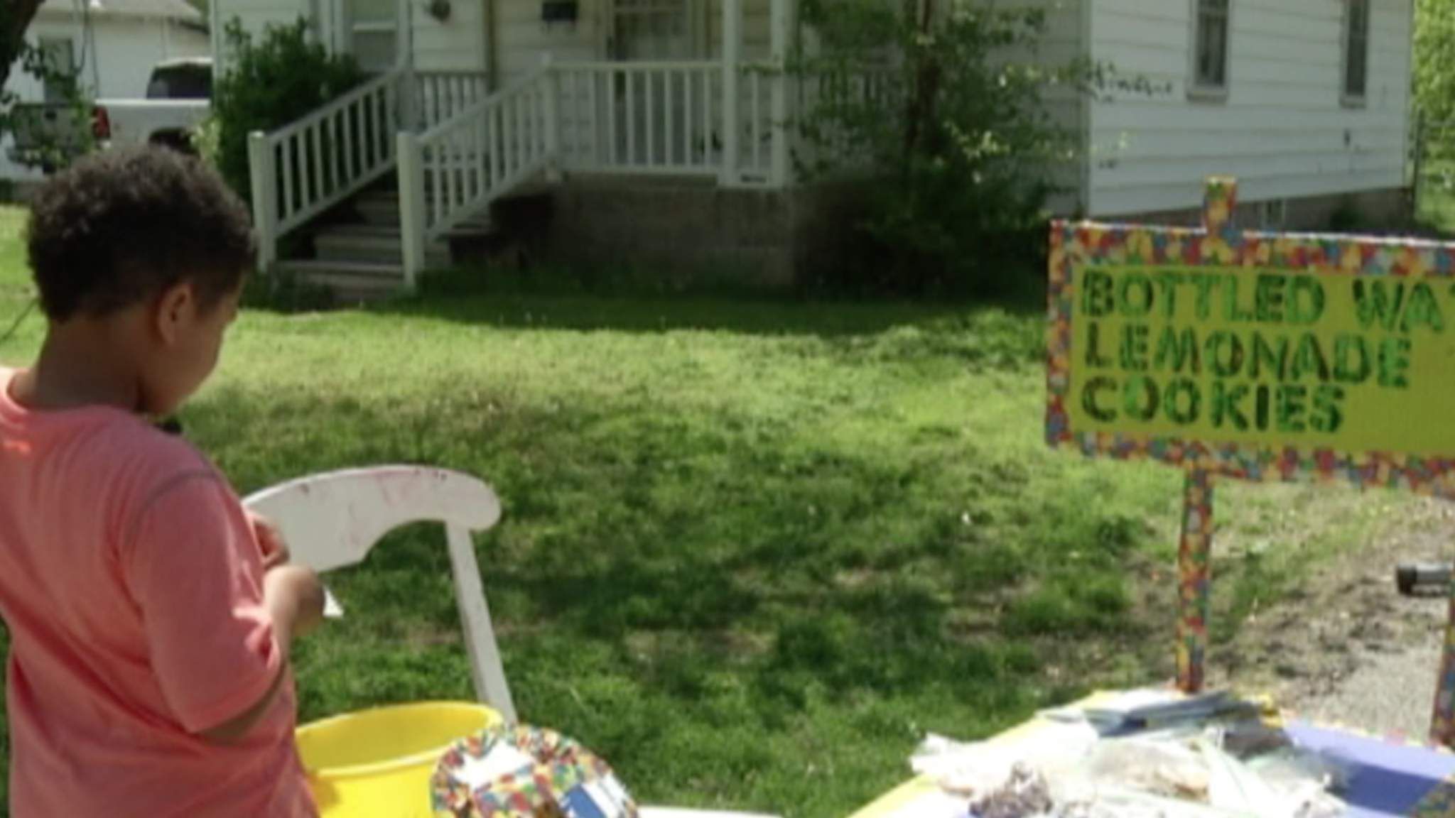 Boy Opens Lemonade Stand To Fund His Adoption US News Sky News