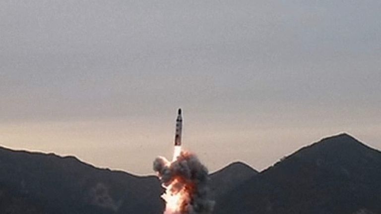 North Korea launches a missile