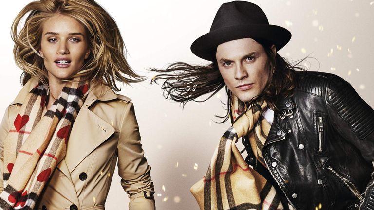 Photo handout from Burberry for festive campaign