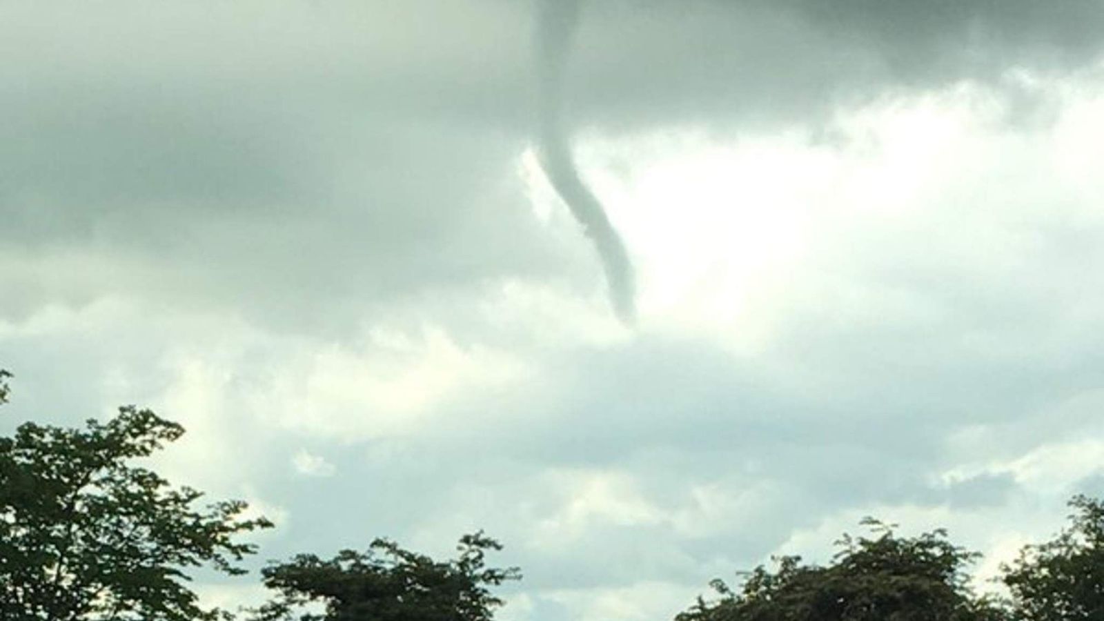 Funnel Clouds Appear During Thunderstorms UK News Sky News