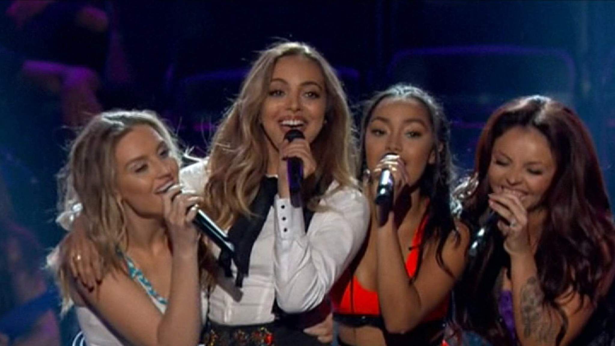 Little Mix pose naked and scrawled with insults for new song Strip