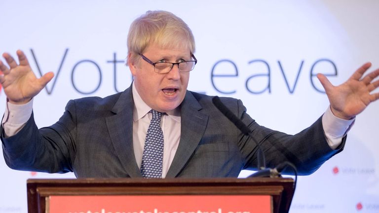 Boris Johnson Campaigns To Leave The EU