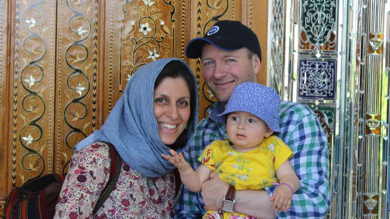 Nazanin Ratcliffe with her family