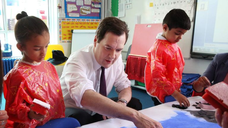 George Osborne Visits A School In East London