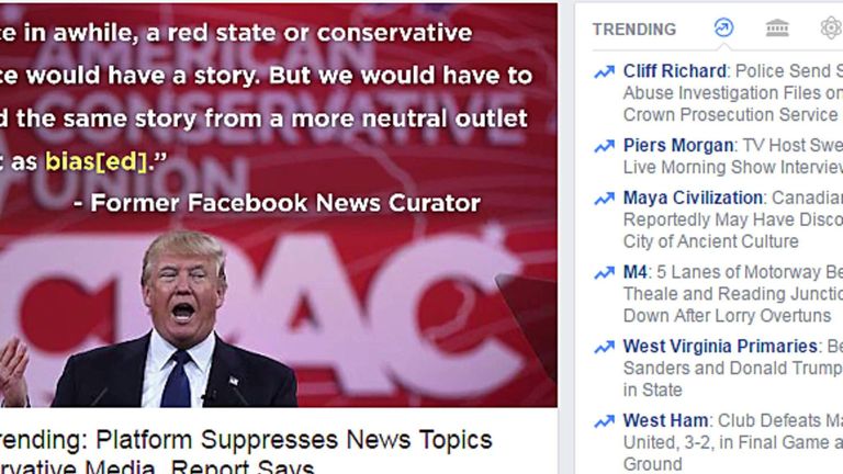 facebook trending news disappeared