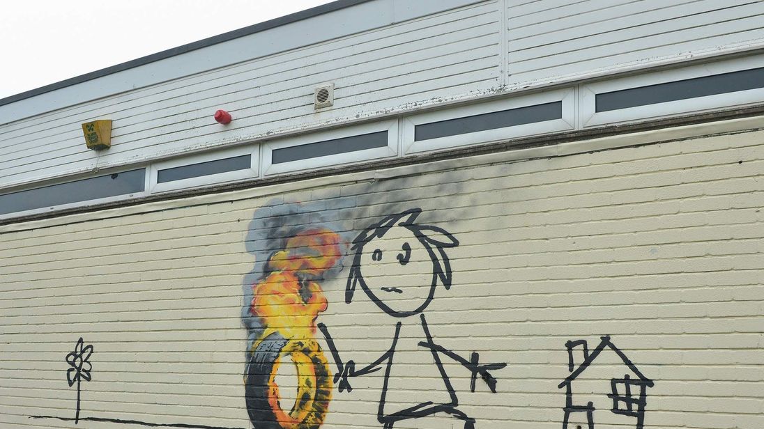 Banksy Surprises Children With School Mural