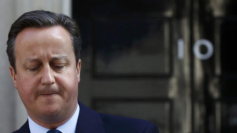 Britain's Prime Minister David Cameron speaks after Britain voted to leave the European Union, outside Number 10 Downing Street in London