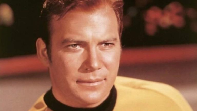 William Shatner as Captain James T Kirk from Star Trek