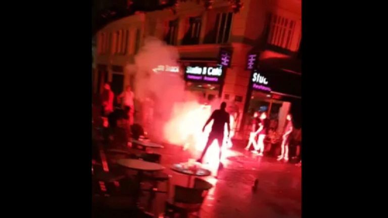 Football fans cause chaos at Marseille