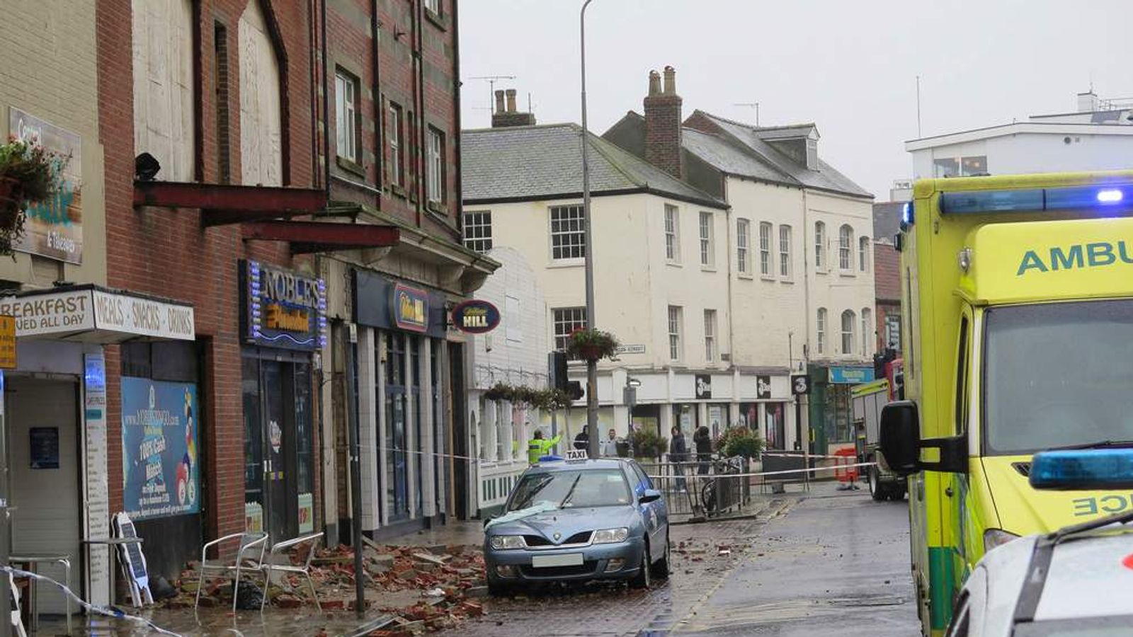 Man Dies After Being Hit By Falling Masonry | UK News | Sky News