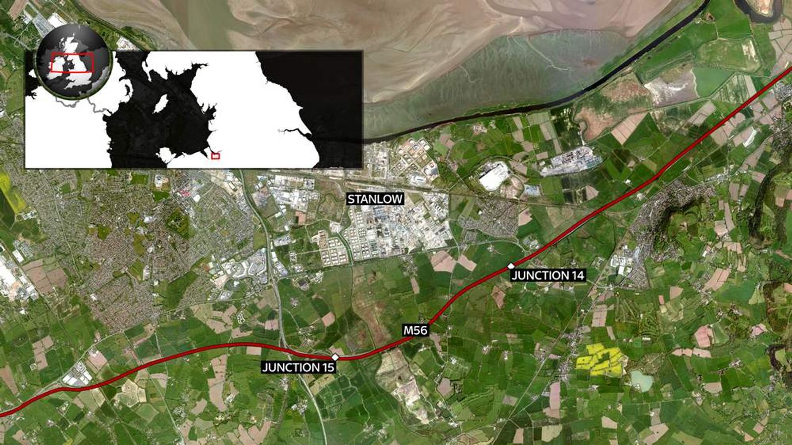 Gas Tanker On Fire Shuts Down Motorway UK News Sky News