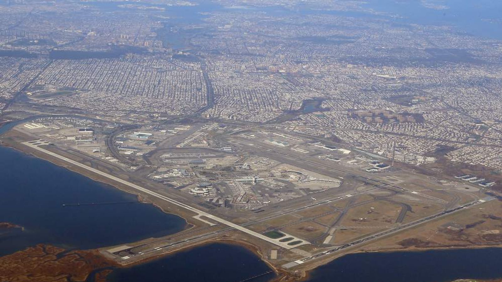 Stranded Jet-Skier Breaches Security At JFK | World News | Sky News