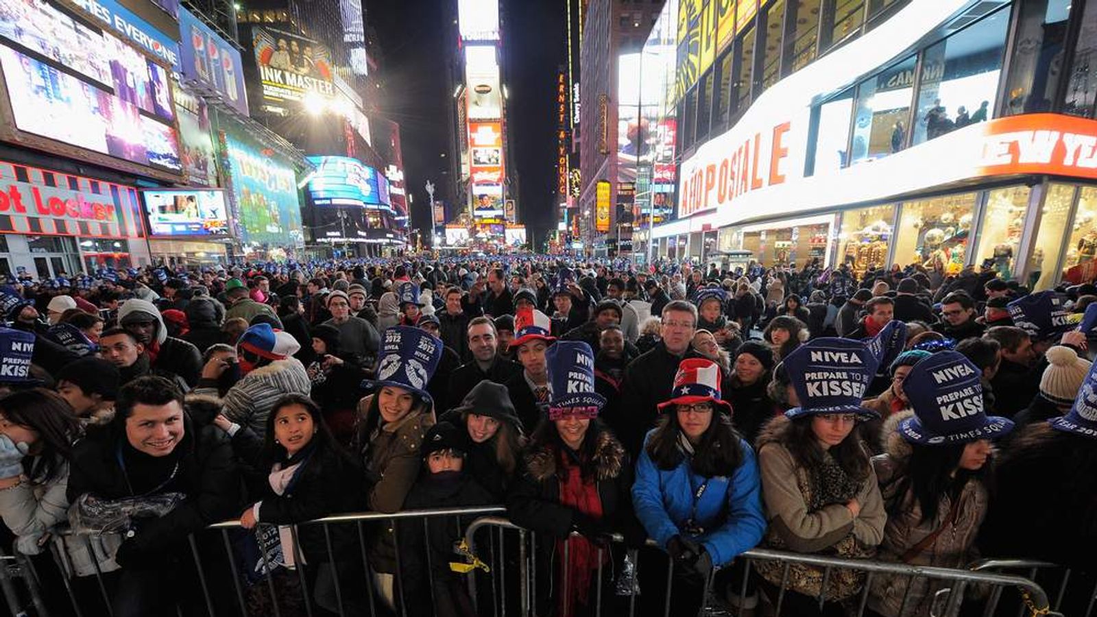 Times Square Security Tightened For New Year | US News | Sky News