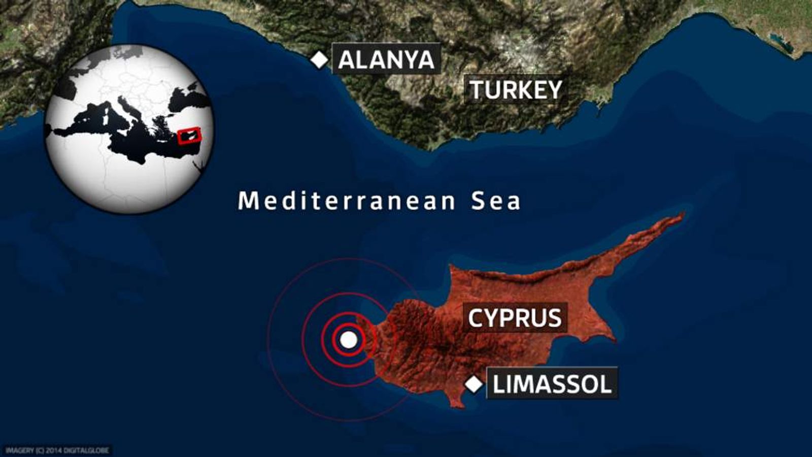 Cyprus Struck By 5.6Magnitude Earthquake