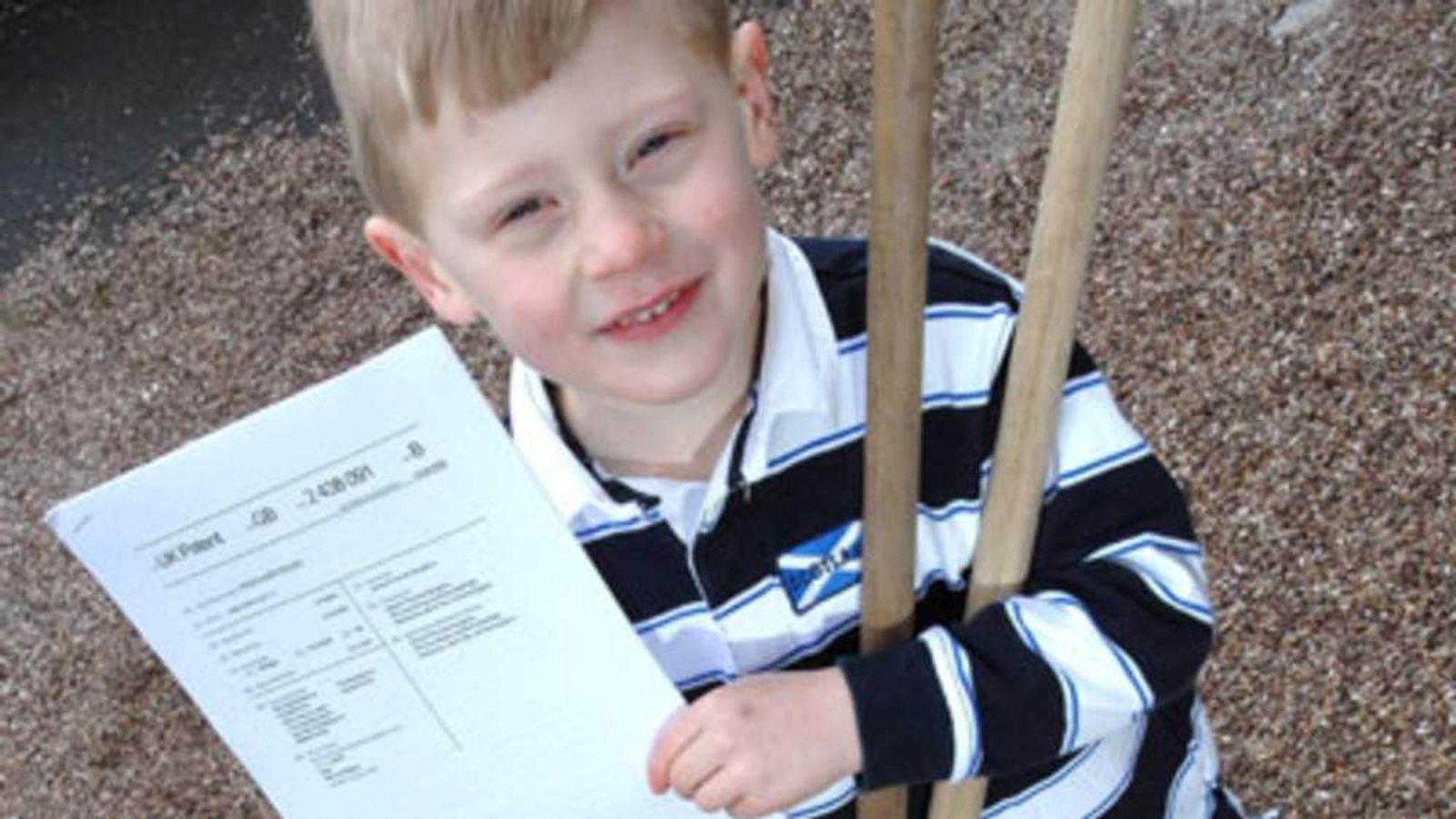 Boy And His Broom An Inspiration To Invention UK News Sky News