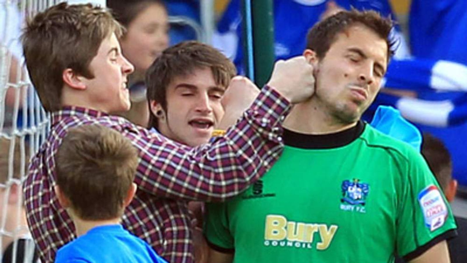 Goalkeeper Punched In Head During Match UK News Sky News