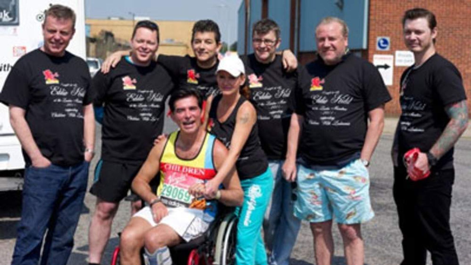 Eddie Kidd In Historic London Marathon Quest Ents & Arts News Sky News