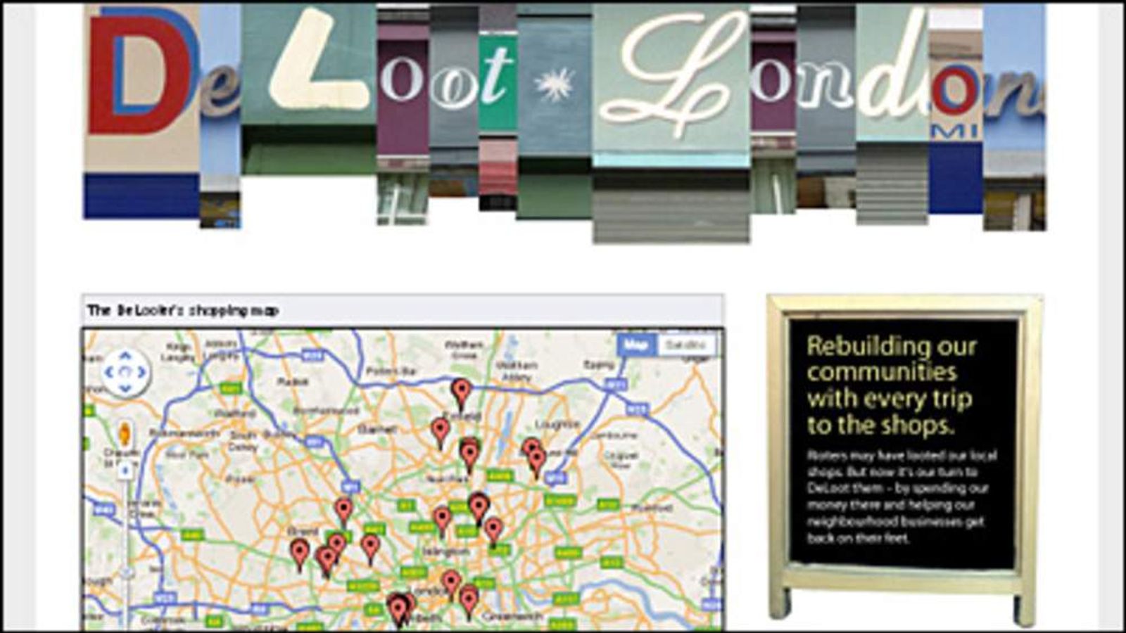 DeLooting site To Help RiotHit Shops UK News Sky News