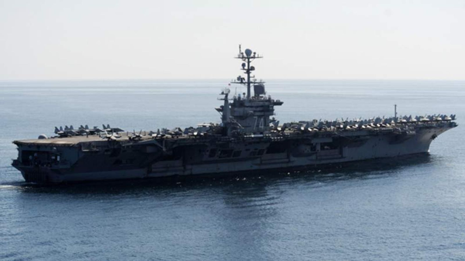 US Brushes Off Iran's Aircraft Carrier Threat | World News | Sky News