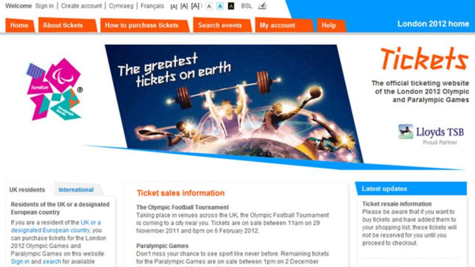 Olympics Ticket Website Forced To Close Scoop News Sky News