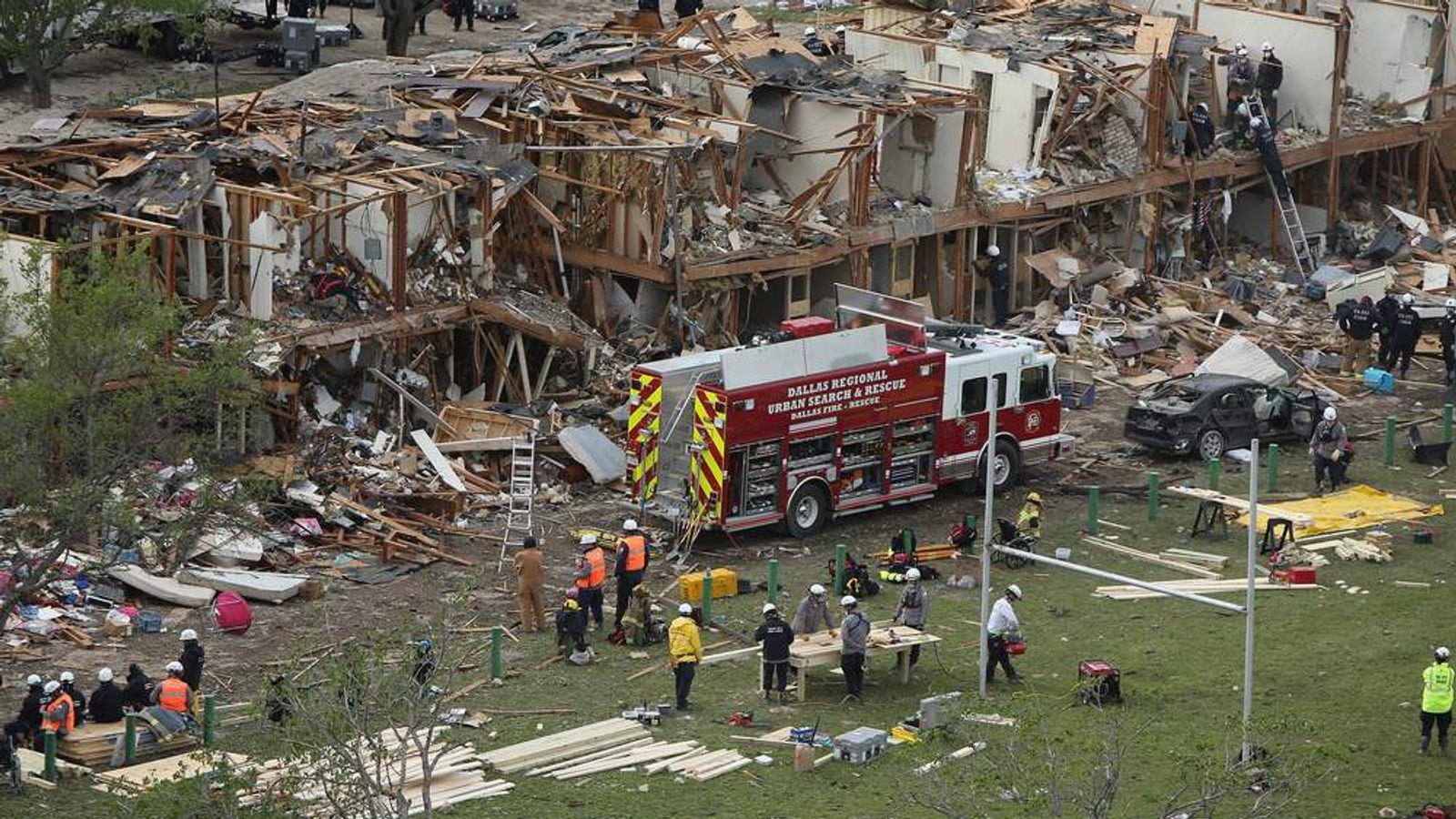 Texas Plant Explosion: Search For Survivors | US News | Sky News