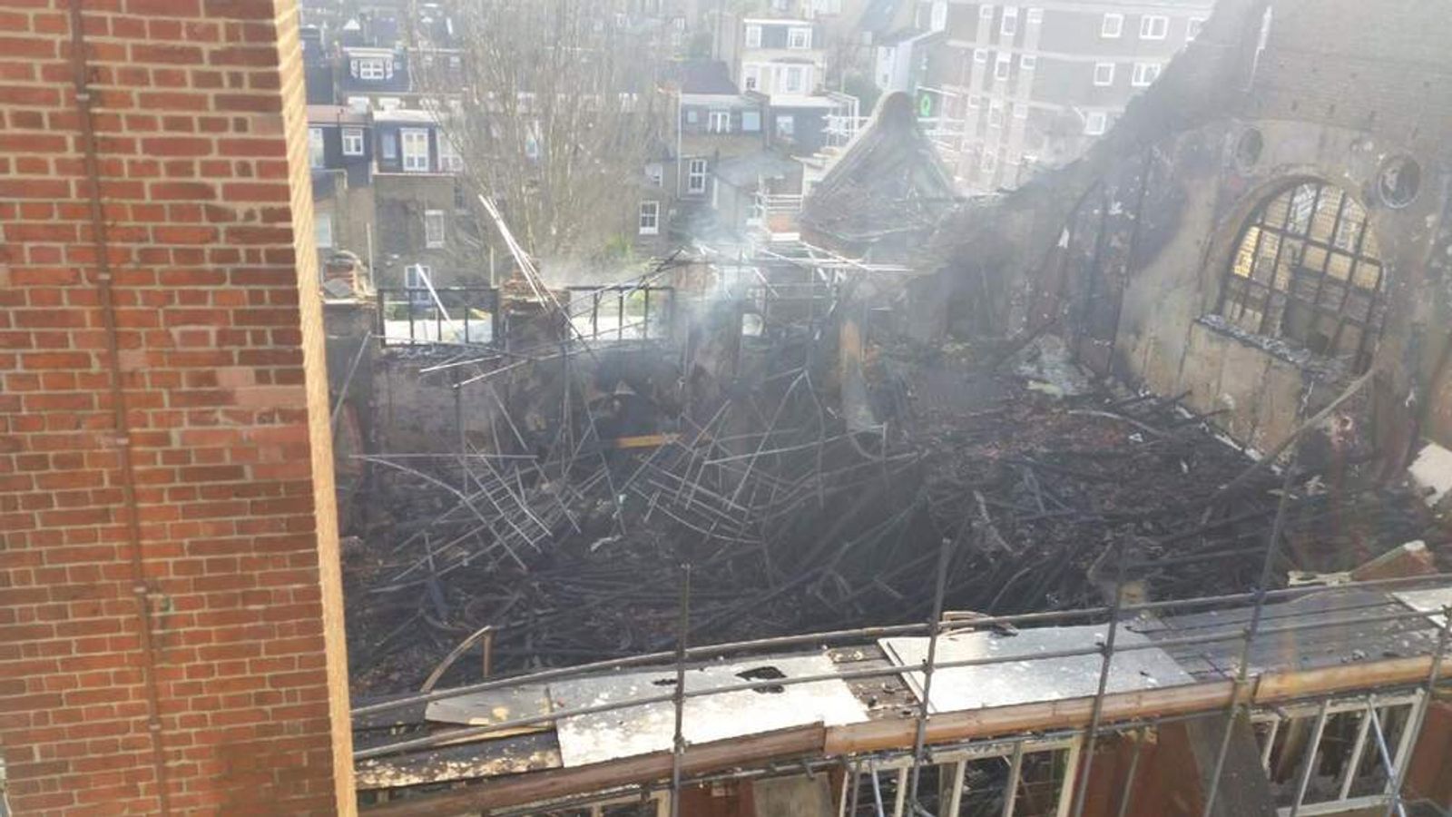 Battersea Arts Centre Fire Damage Photos Emerge UK News Sky News