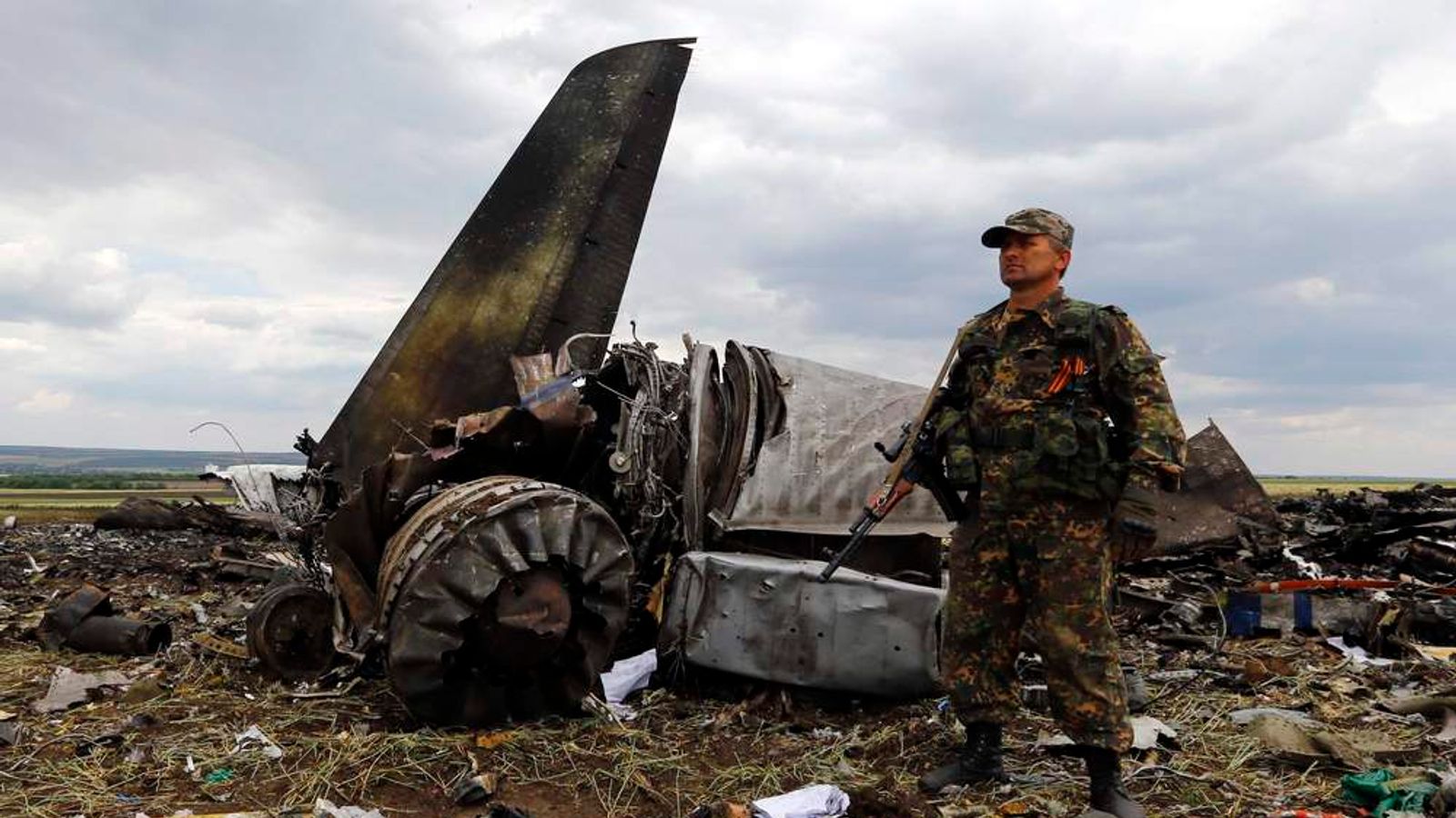 Ukrainian Aircraft Shot Down By Separatists World News Sky News