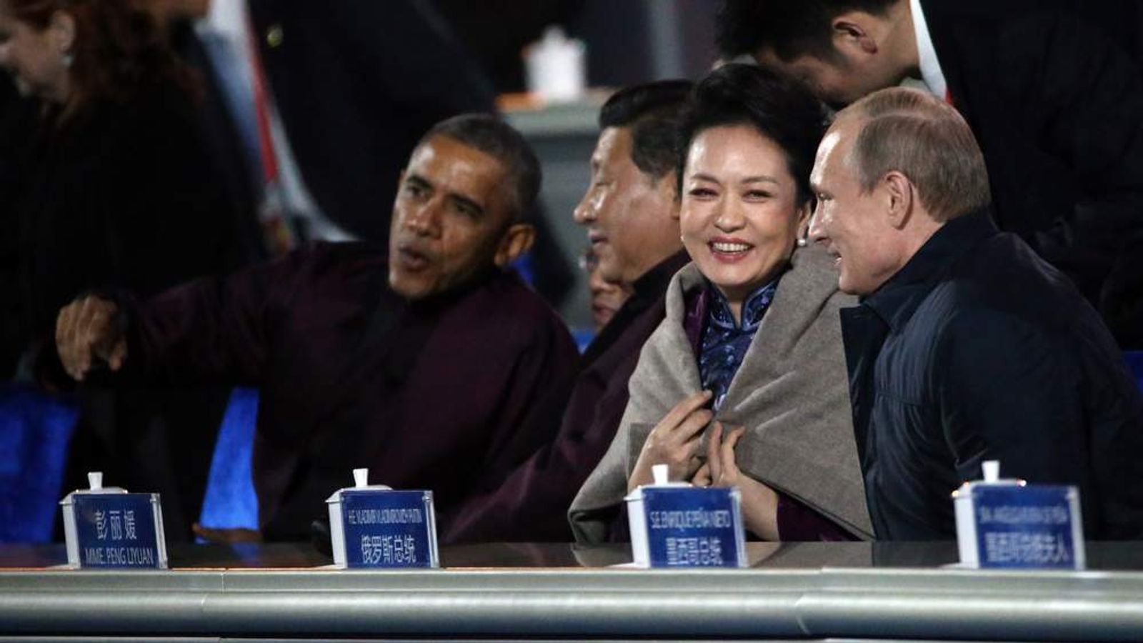 China Censors Putin S Moment With First Lady World News Sky News