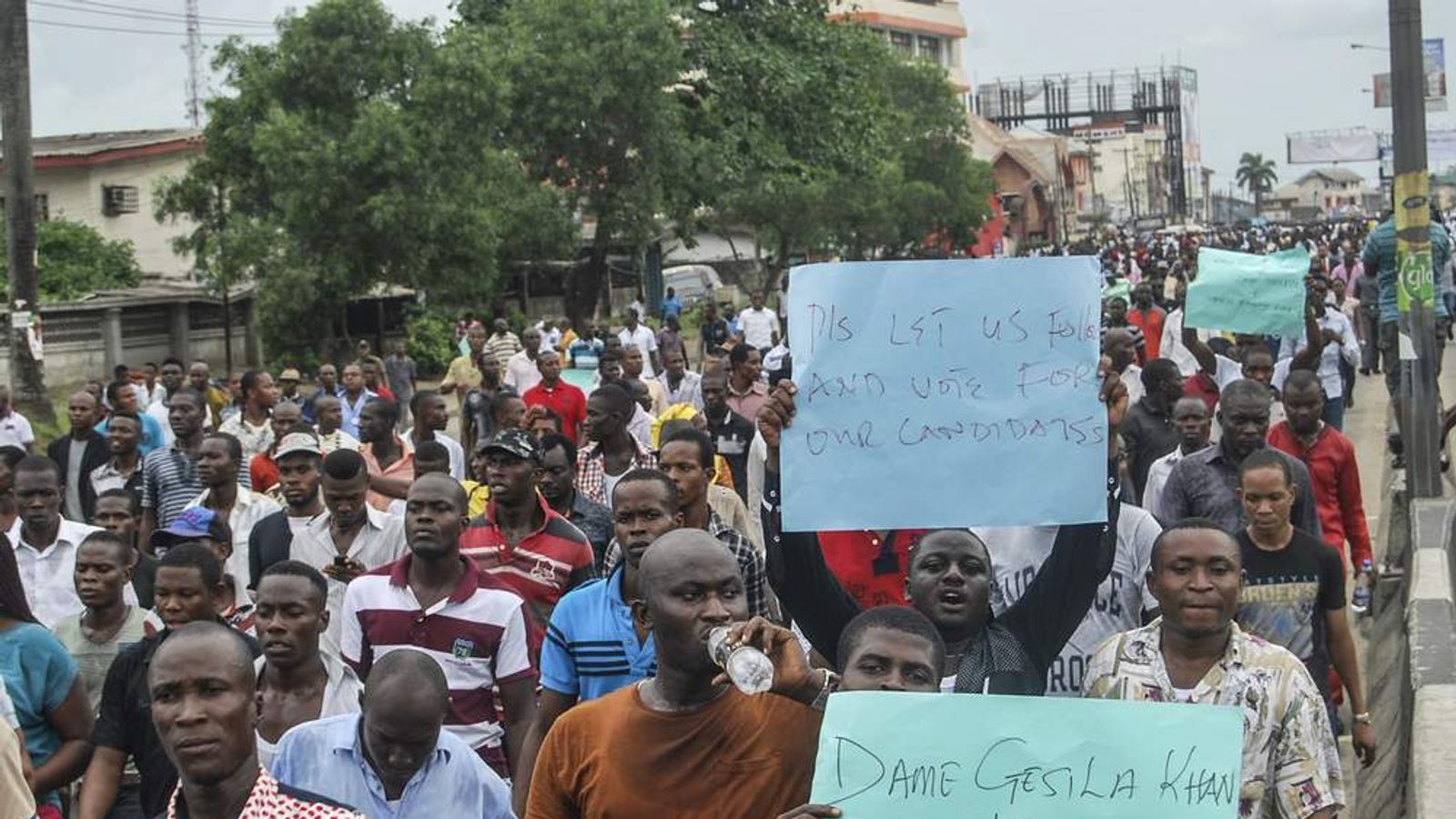 nigeria news today live protest