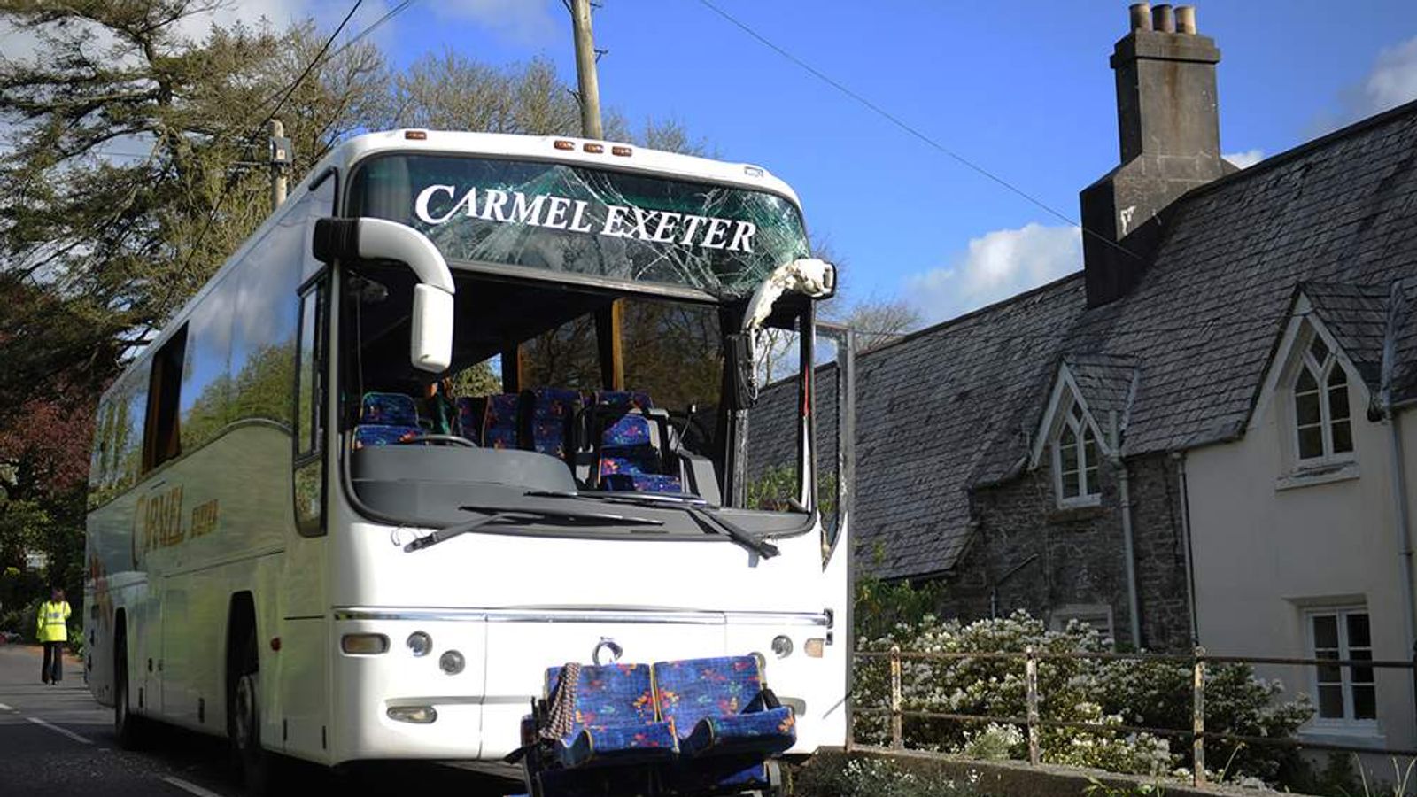 Cornwall Coach Crash Driver Held As Two Die UK News Sky News