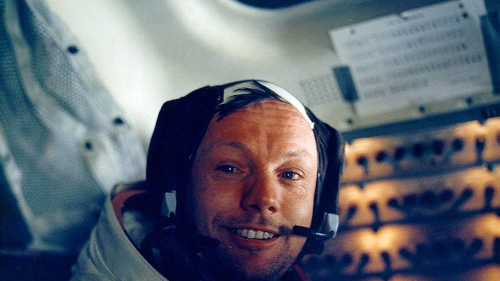 Neil Armstrong after landing