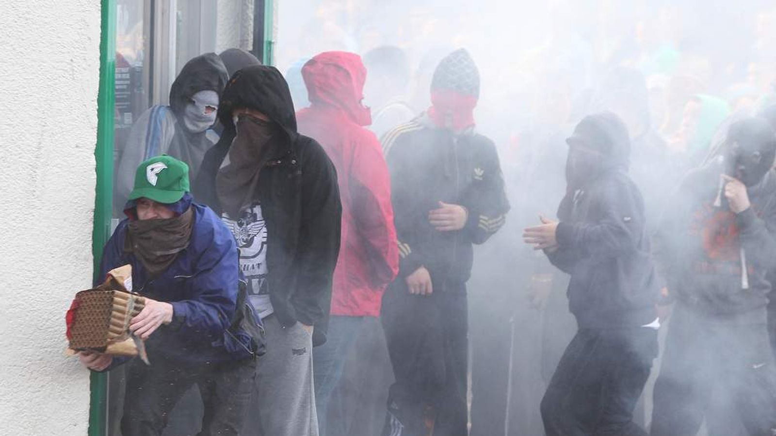 Orange March Riots Orange Order March: From Peace To Anarchy | Scoop News | Sky News