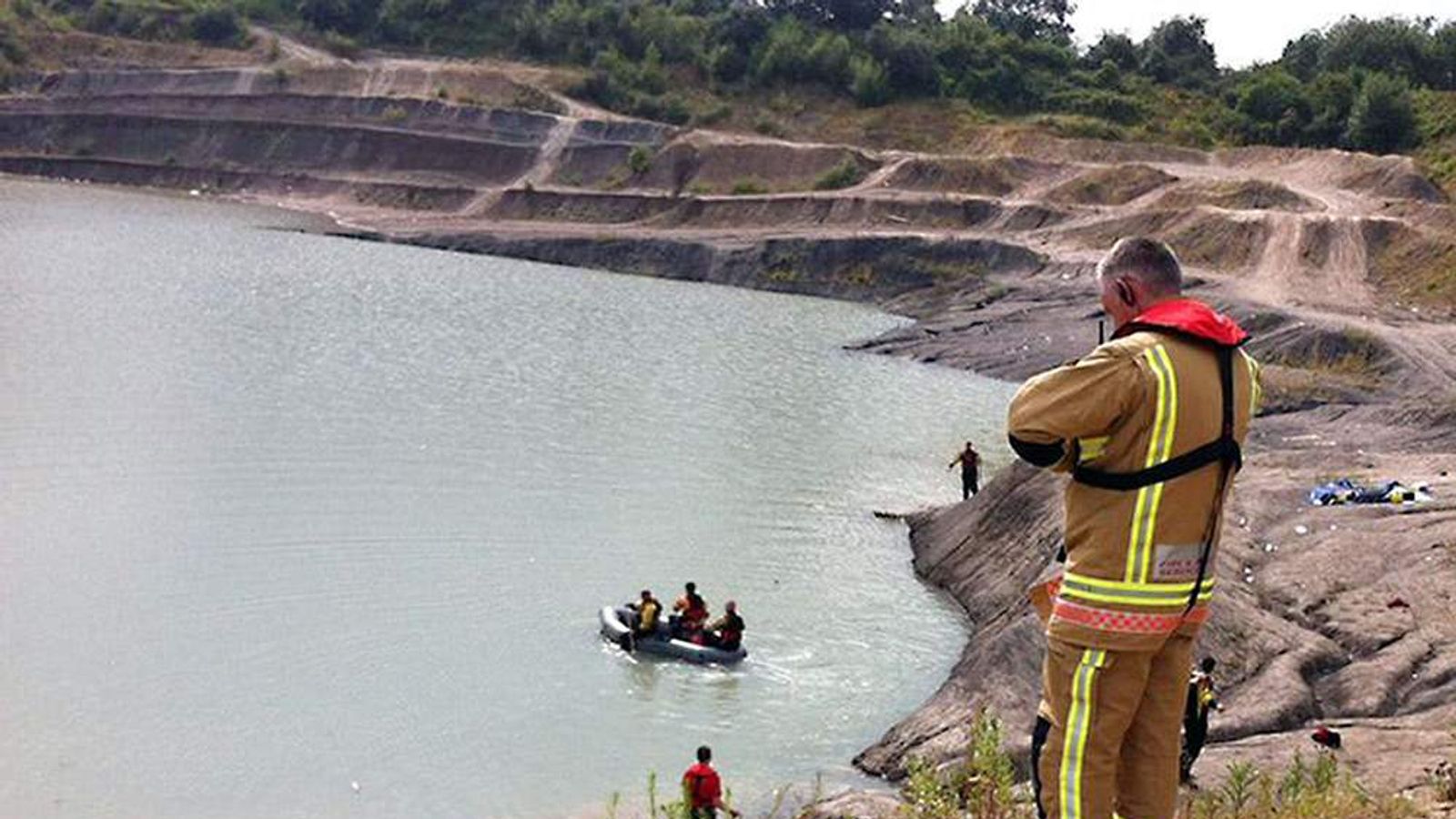 Boy's Body Found In Quarry Water Search UK News Sky News