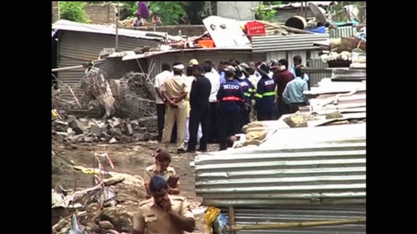 At Least Nine Dead In India Building Collapse | World News | Sky News