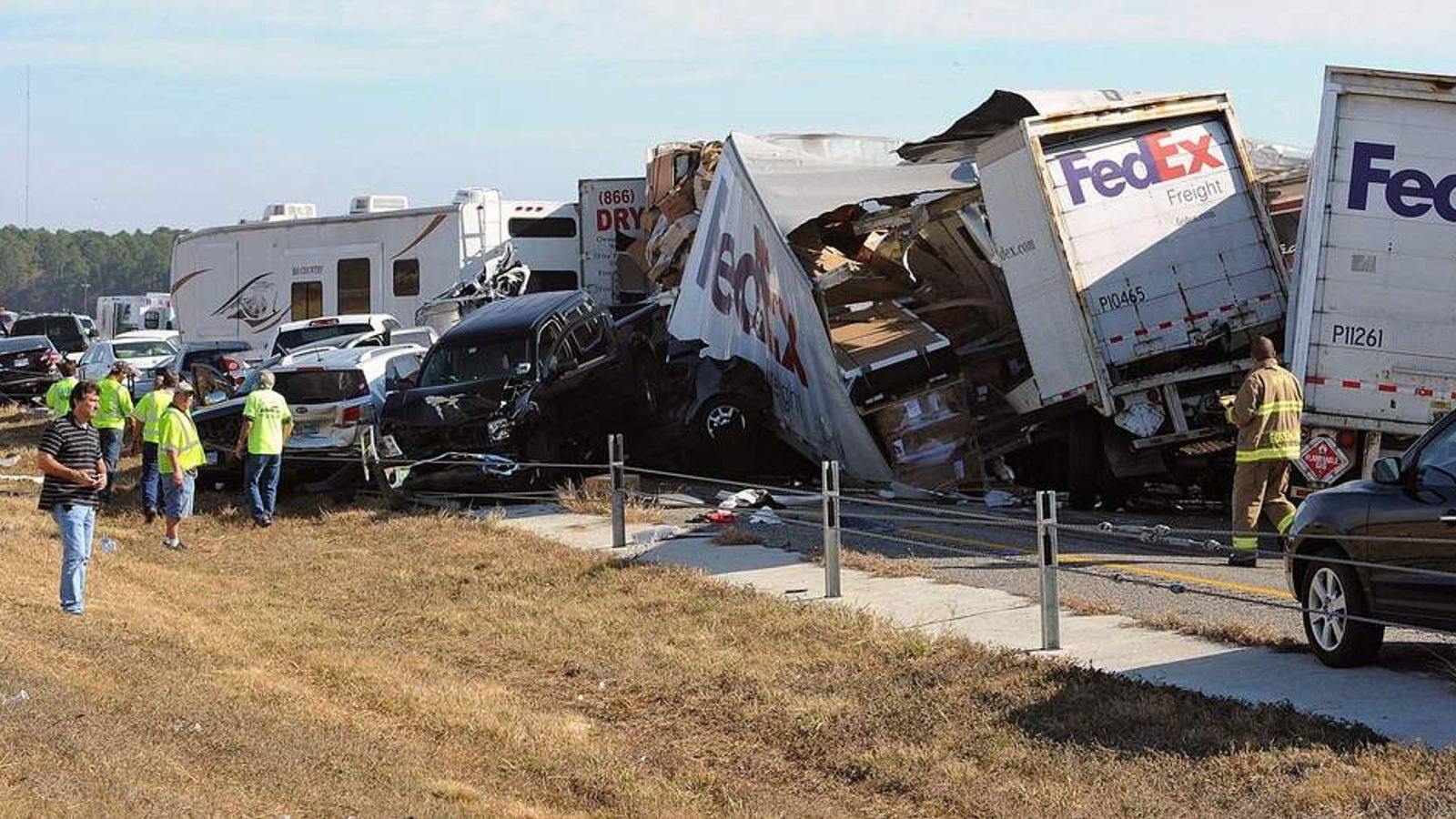 Two Dead After 140Car PileUp In Texas US News Sky News