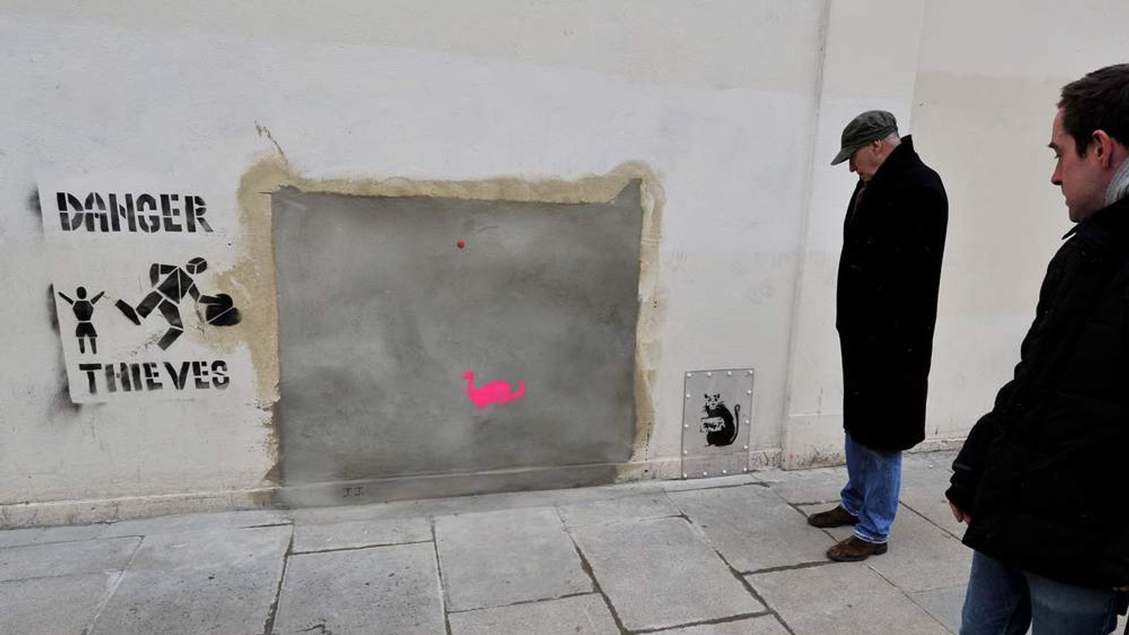 Banksy's Missing Mural Set To Make A Mint | Ents & Arts News | Sky News