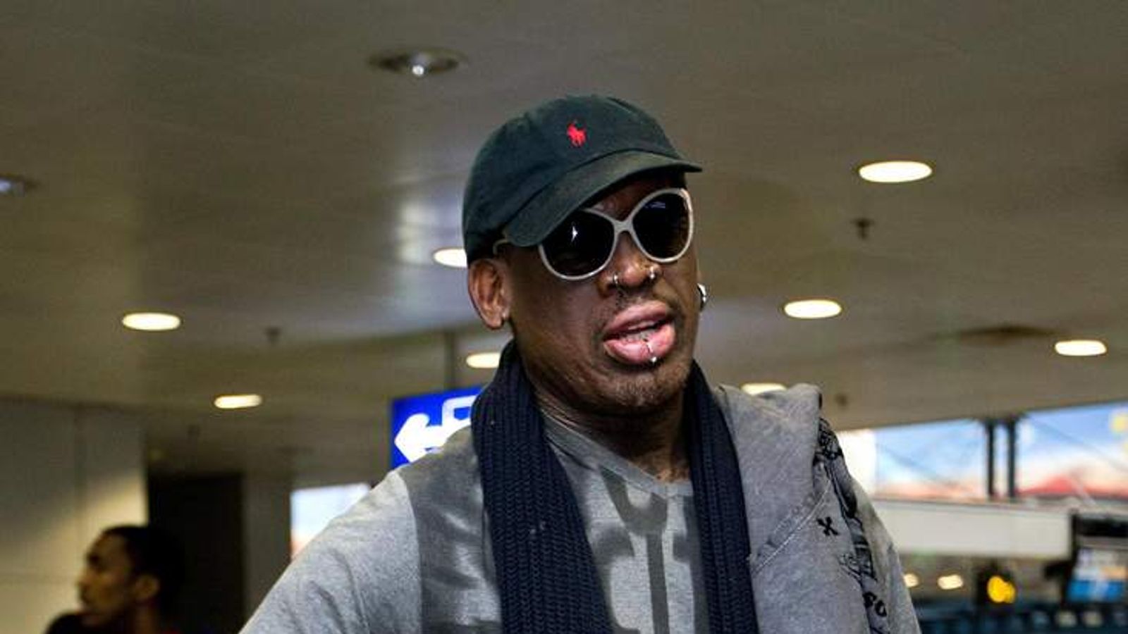 Basketballer Dennis Rodman Visits North Korea World News Sky News