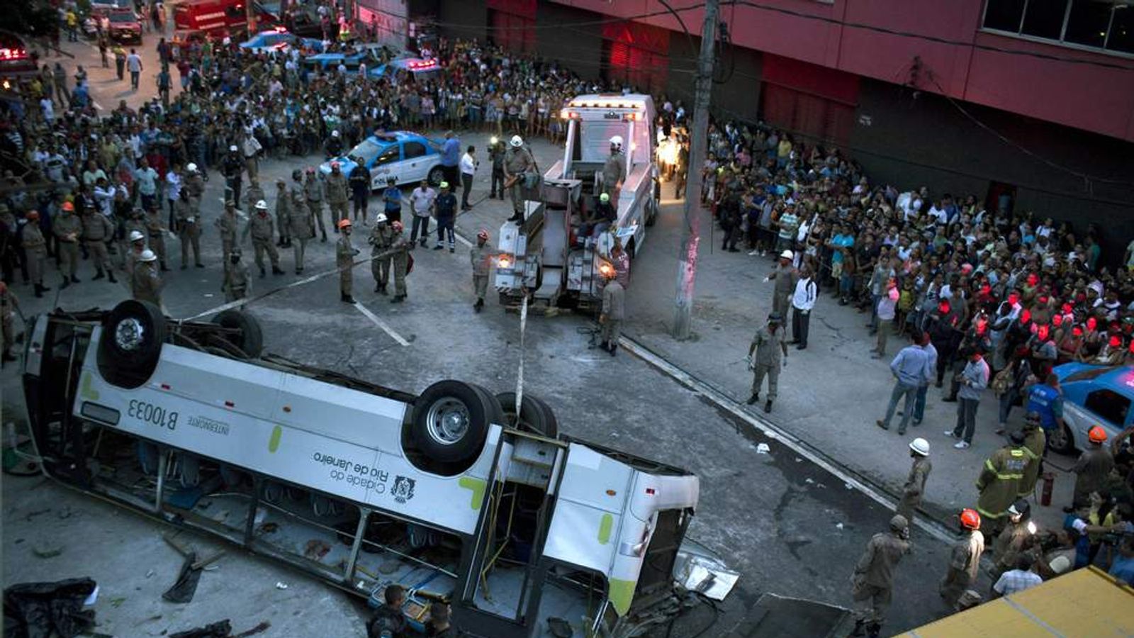 Brazil: Bus Plunges Off Bridge Killing Seven | World News | Sky News