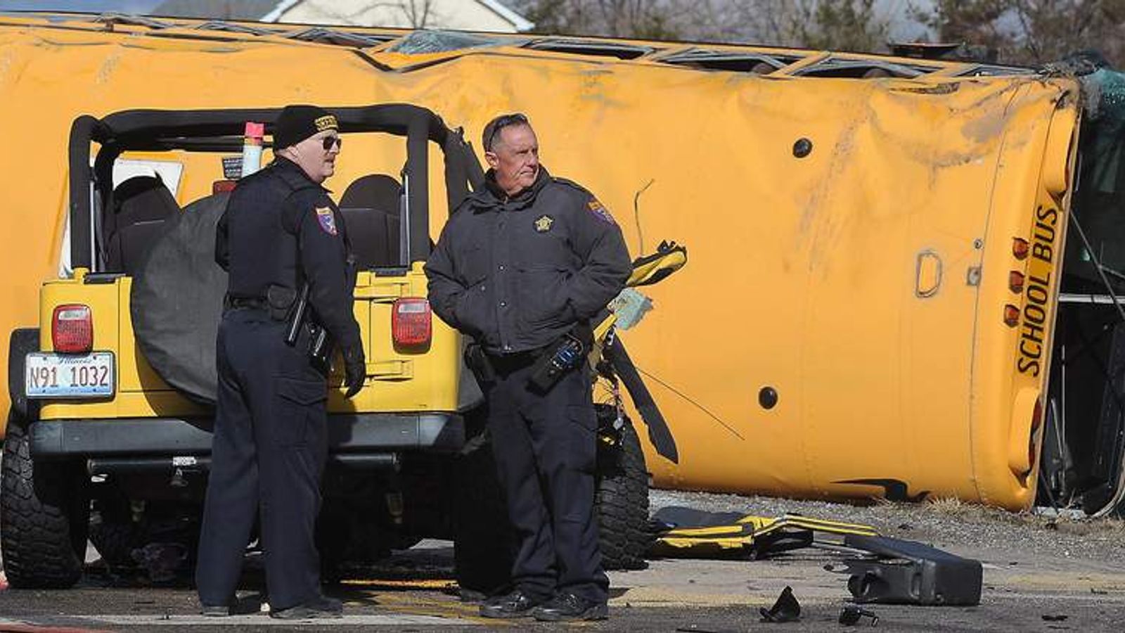 One Dead As School Bus Overturns In Illinois | US News | Sky News