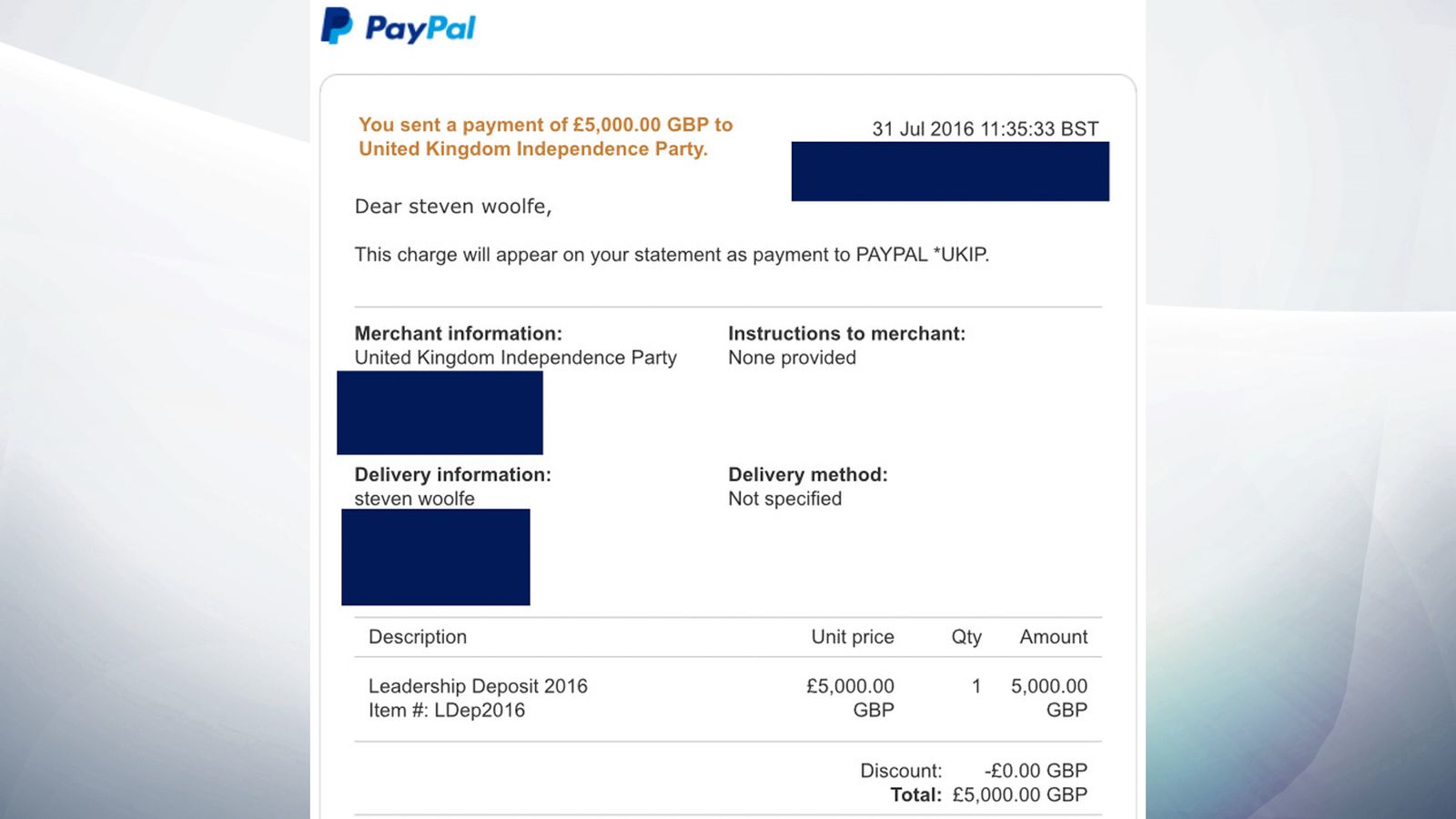 Paypal check