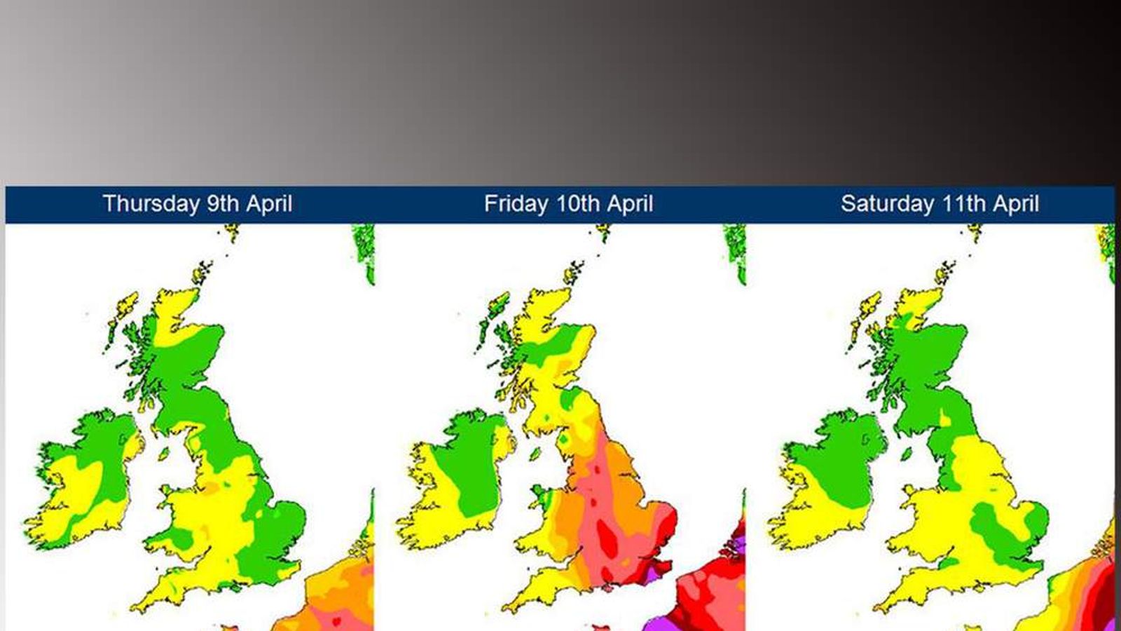 Air Pollution Alert UK Set For Hottest Day UK News Sky News