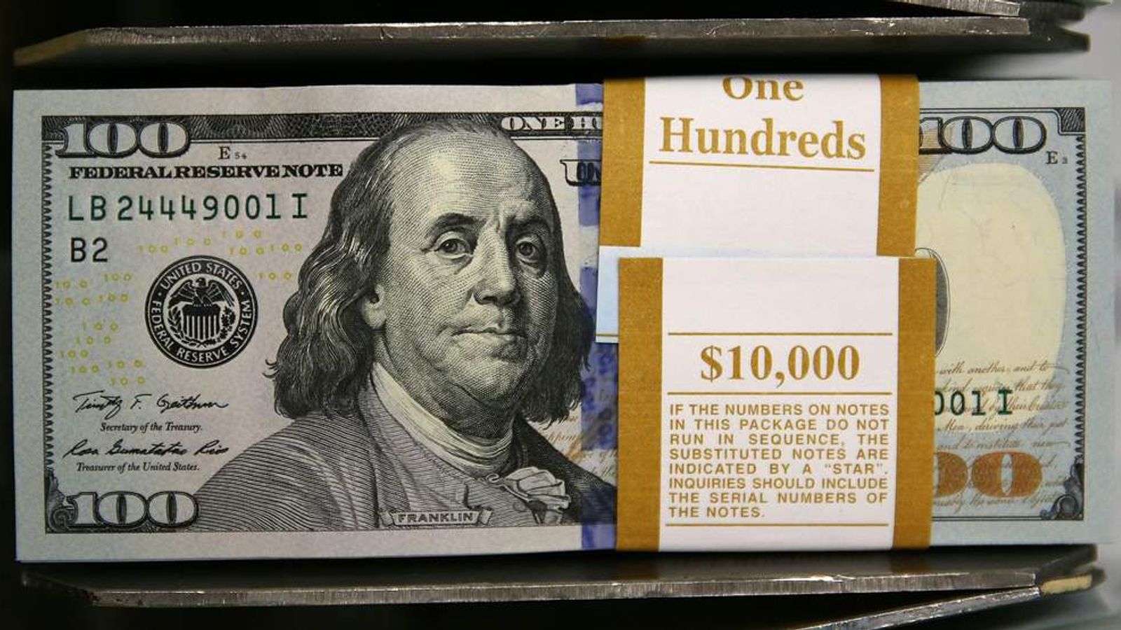 New 100 Bill Begins Circulation US News Sky News