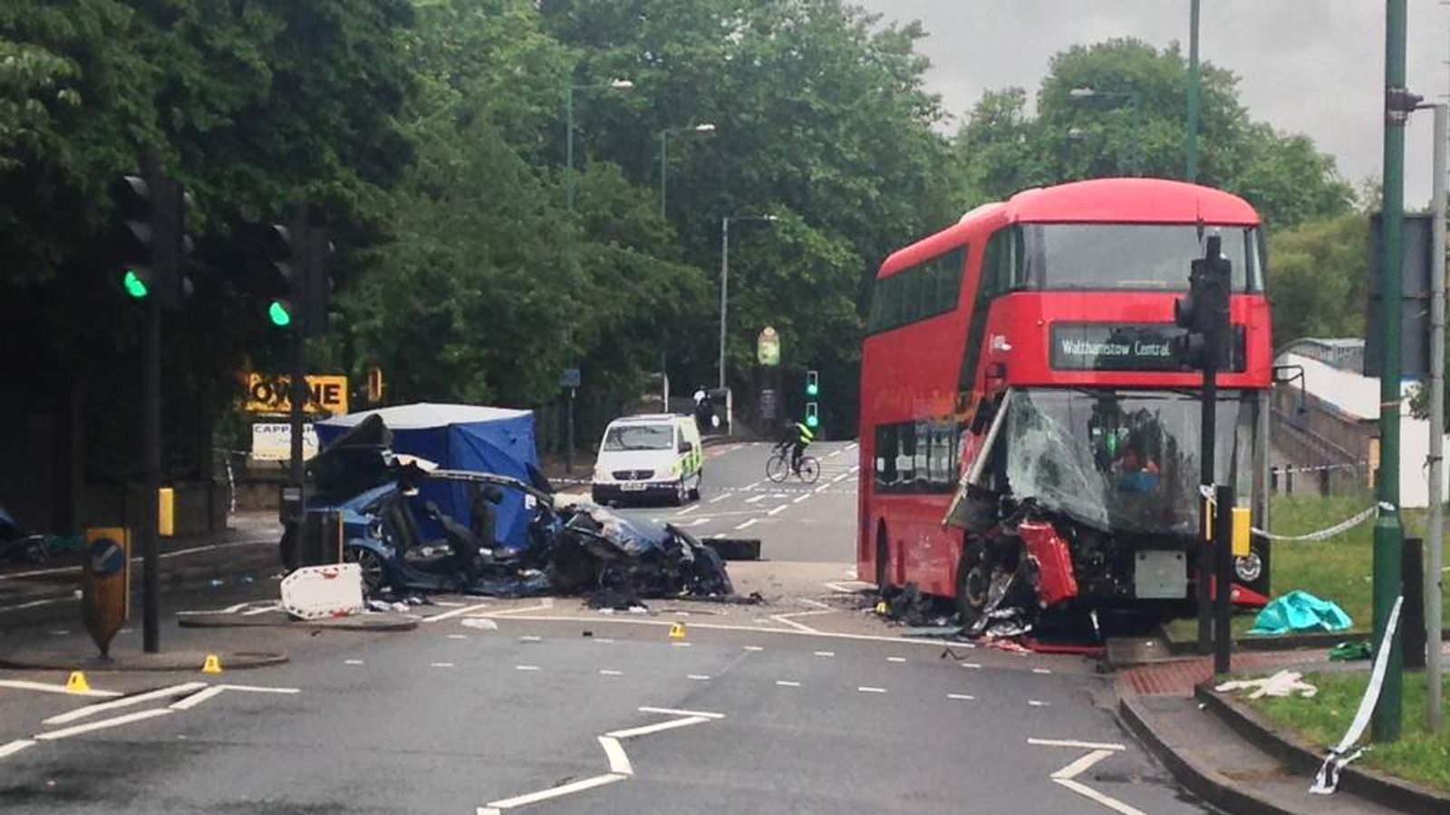 East London Bus Crash Was 'Like An Explosion' UK News Sky News